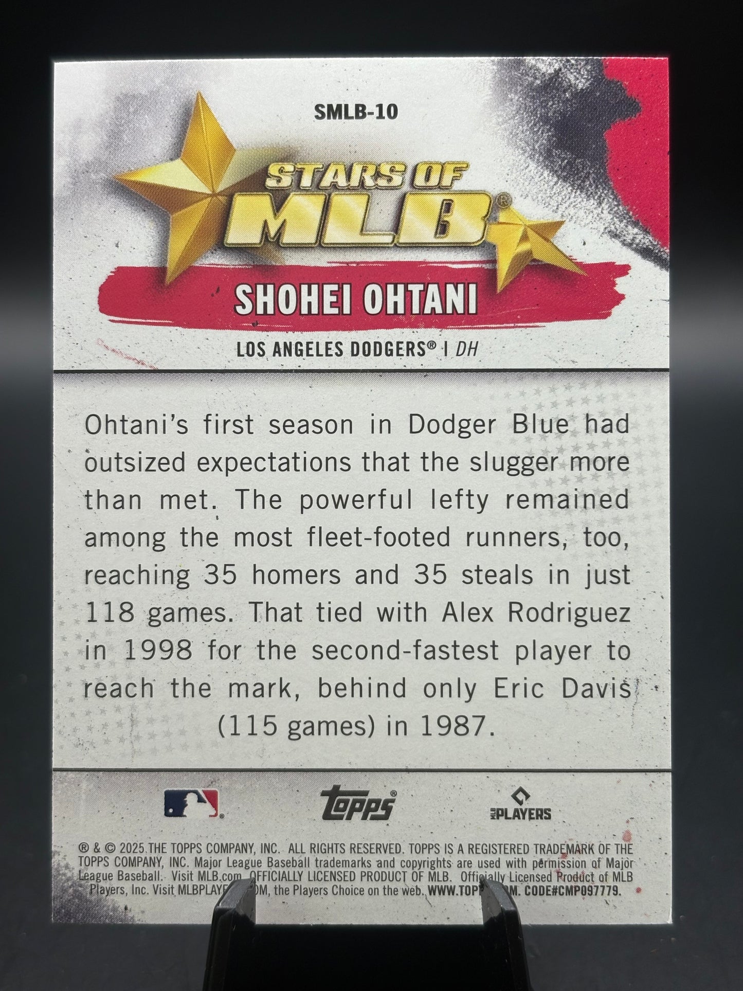 2025 Topps Stars of MLB #SMLB-10 Shohei Ohtani
