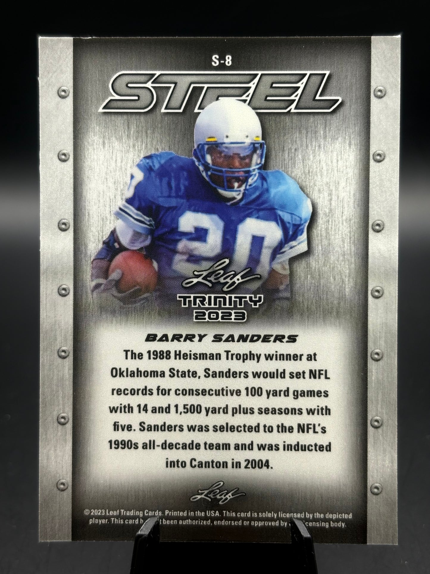 2023 Leaf Trinity #S-8 Barry Sanders