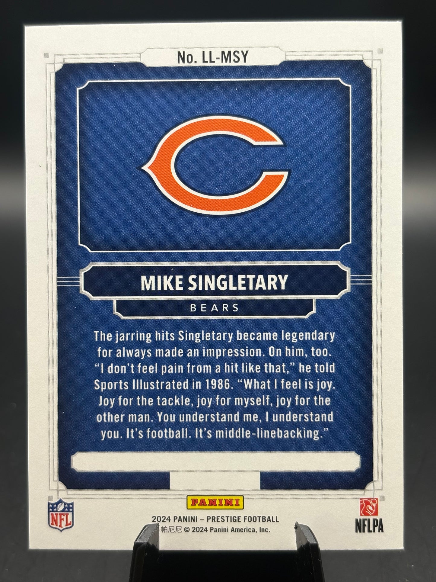 2024 Panini Prestige #LL-MSY Mike Singletary
