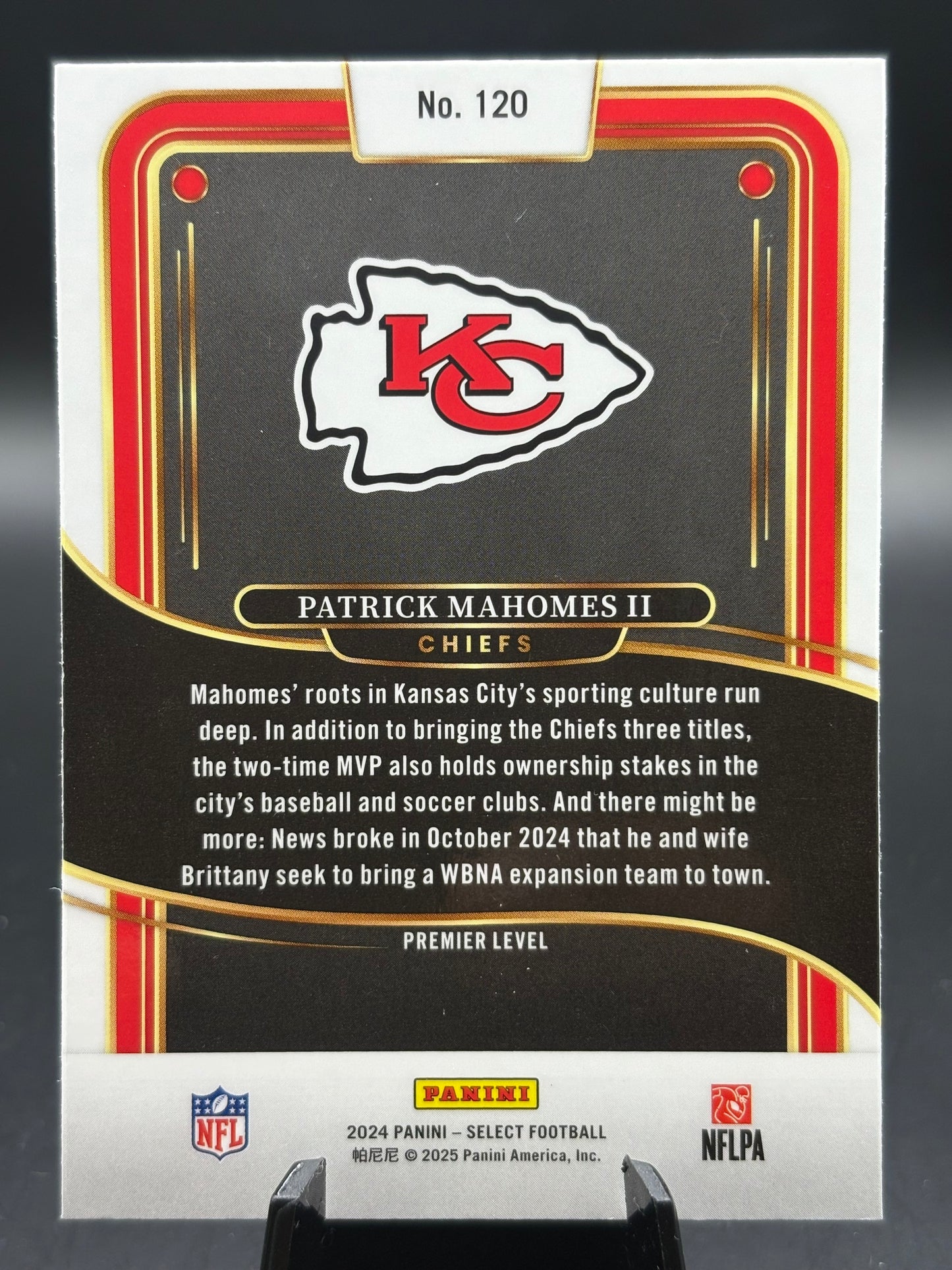 2024 Panini Select-Premier Level #120 Patrick Mahomes