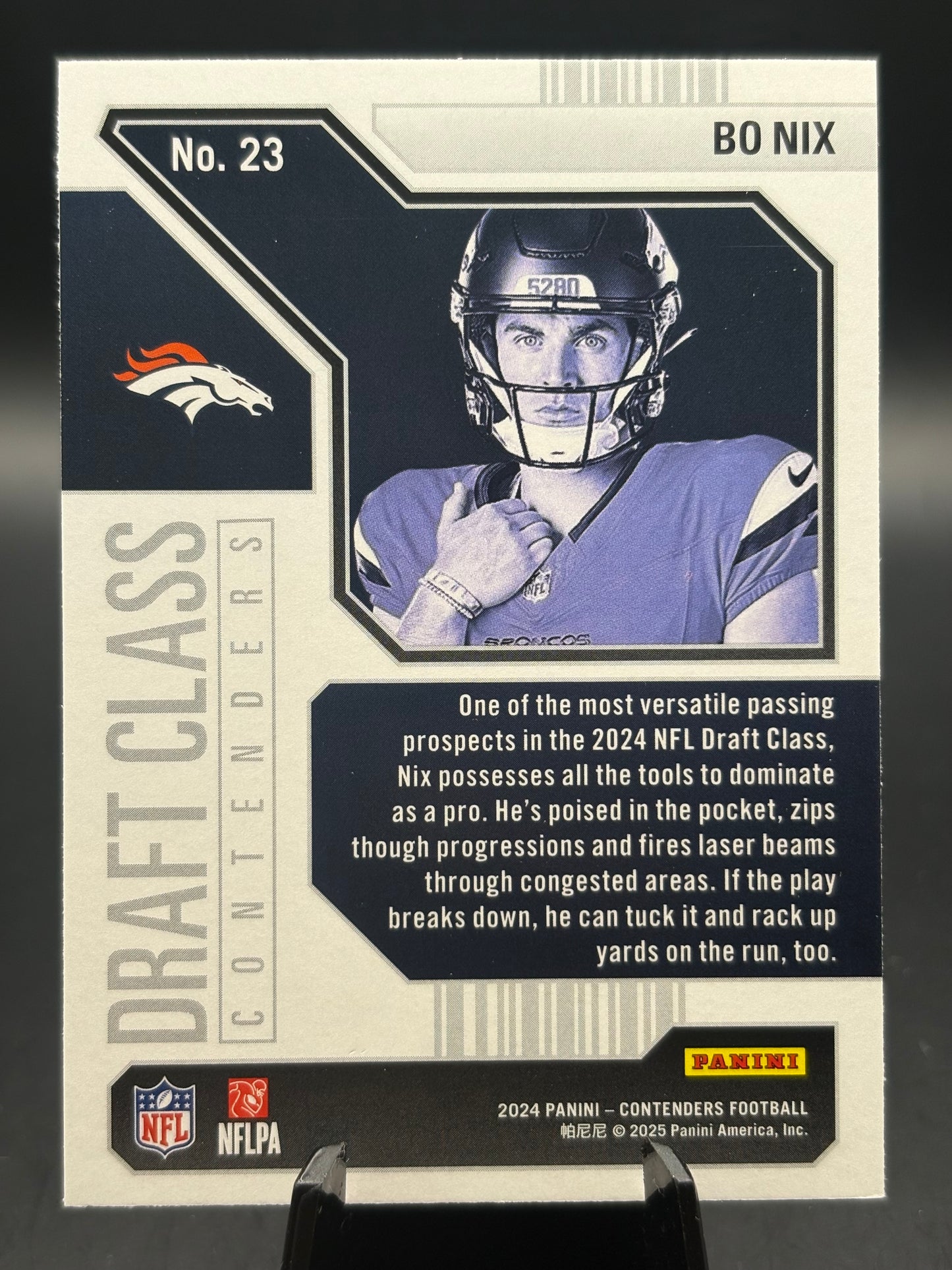 2024 Panini Contenders Draft Class Bo Nix (RC)