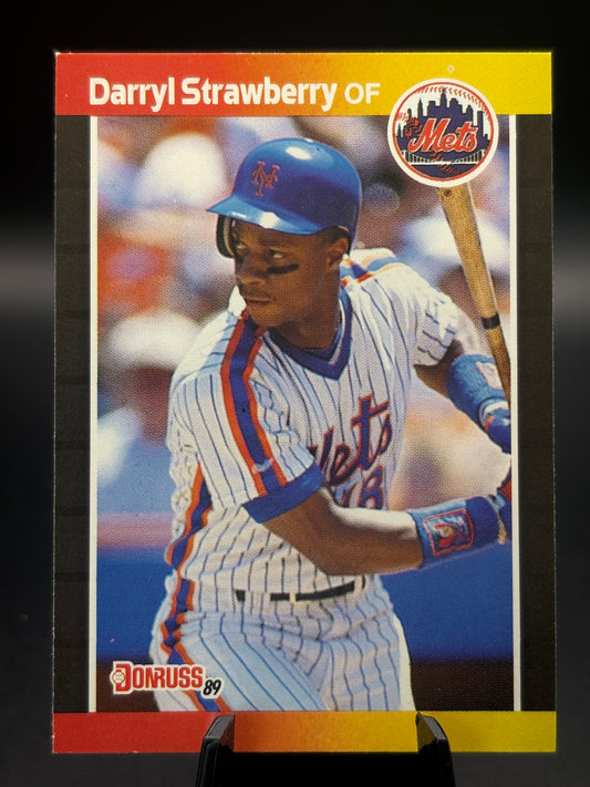 1989 Donruss #147 Darryl Strawberry (No Dot After Inc Error)