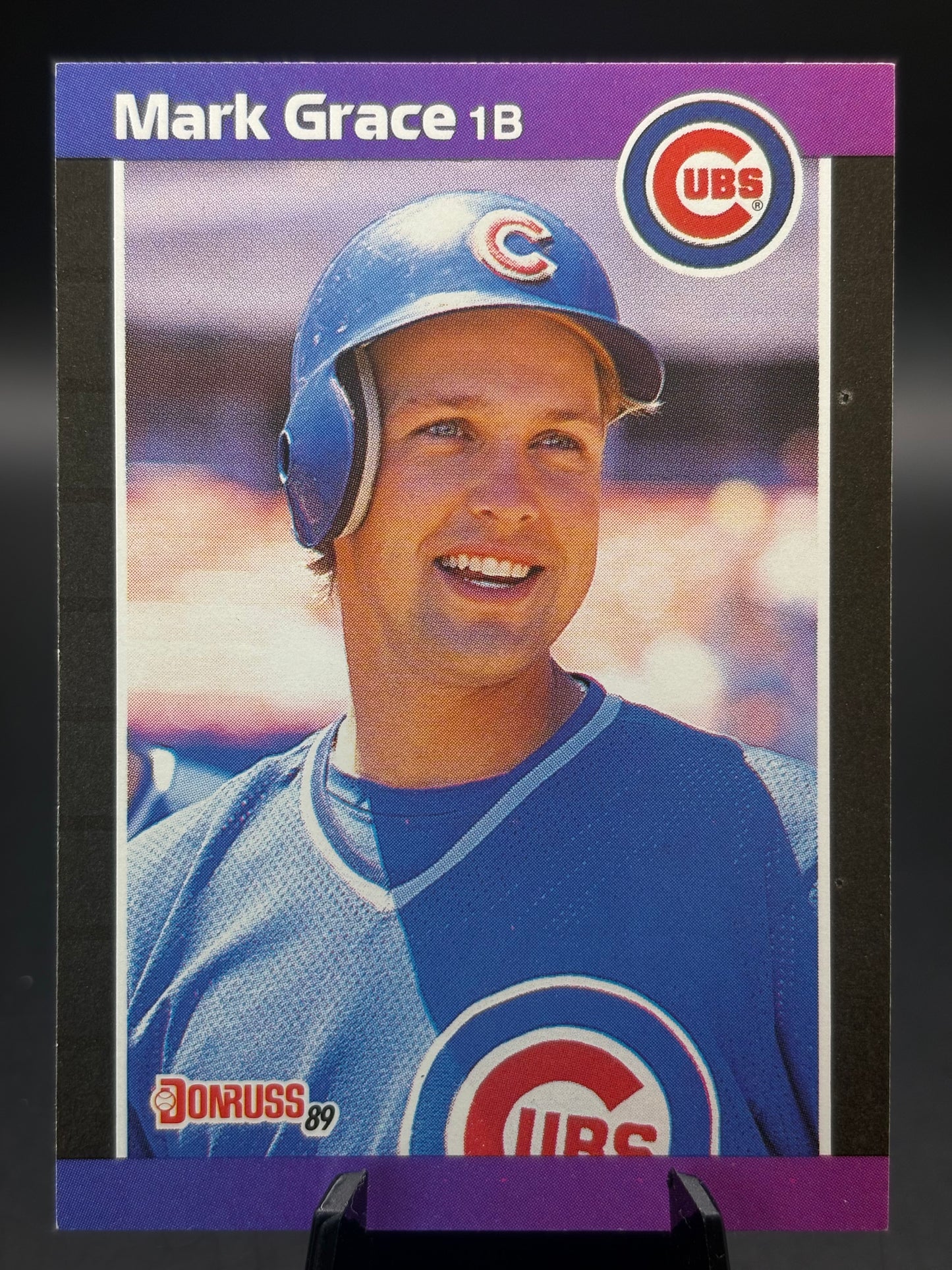 1990 Donruss #255 Mark Grace (No Dot After Inc Error)